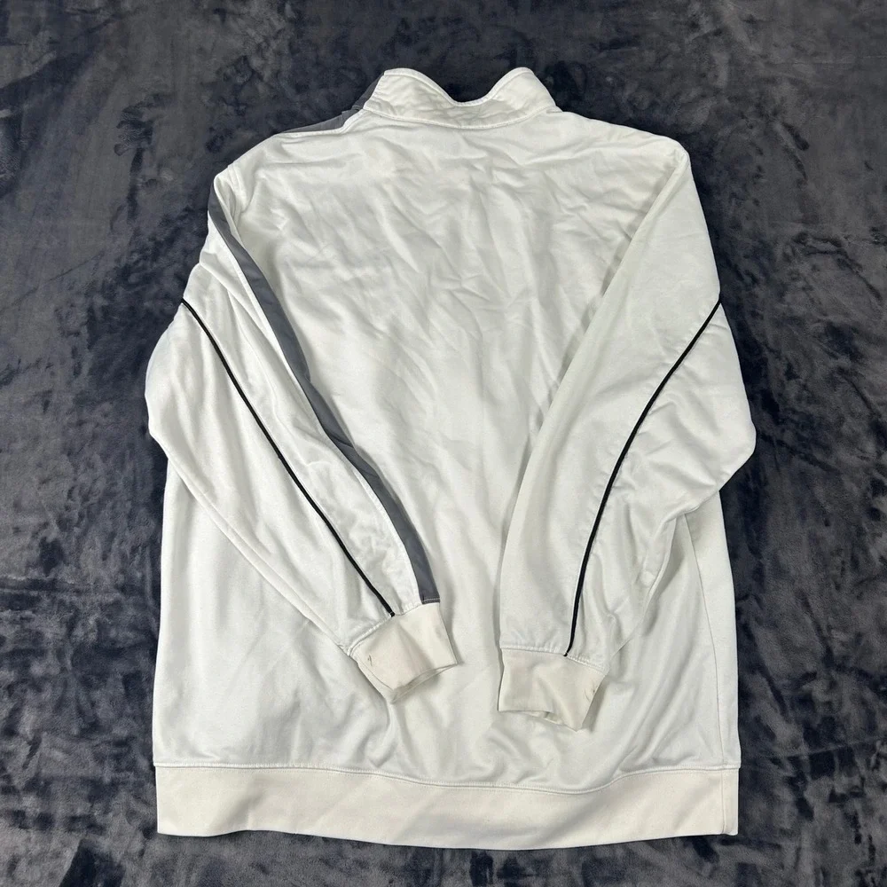 Jordan Track Jacket Mens XL White Gray Full Zip Jumpman Logo Athletic 3295